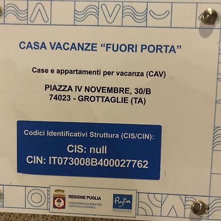 Affittacamere Fuori Porta Гротталье Экстерьер фото
